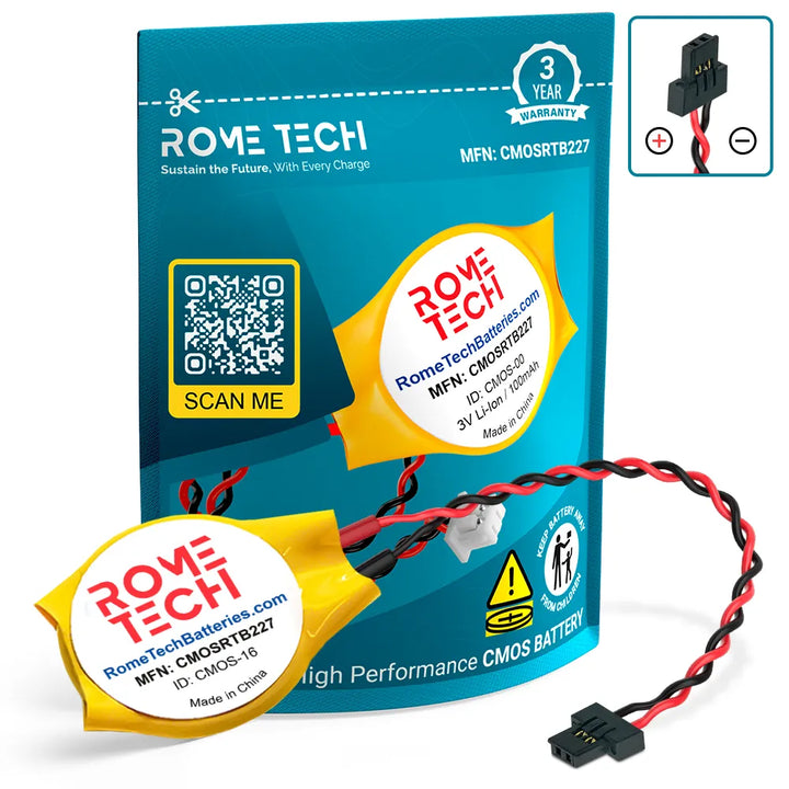 RTC CMOS Battery for Awow Ax41 Motherboard