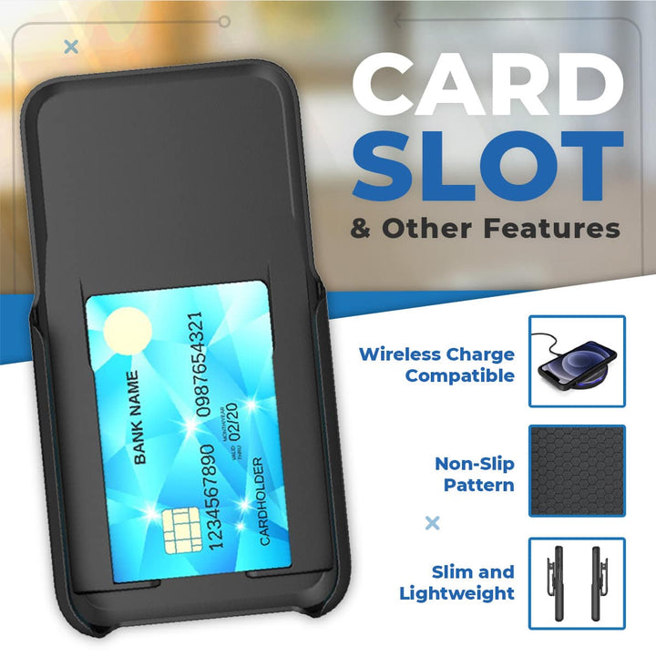 Samsung Galaxy S21 FE Dual-Layer Card Slot Combo Holster Case freeshipping - Rome Tech Cases