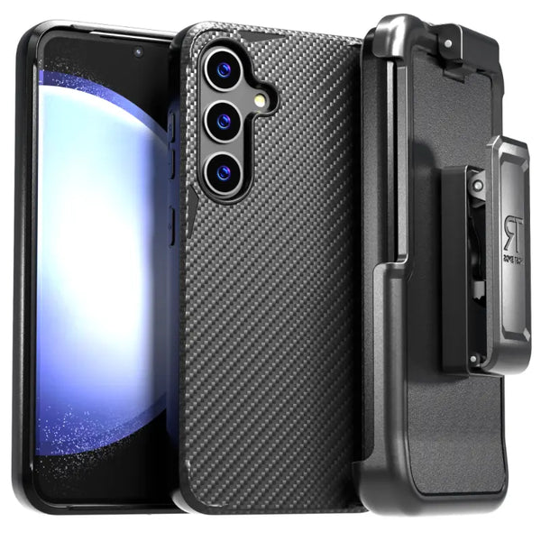 Samsung Galaxy S24 (2024) Protective Shockproof Case with Belt Clip Holster