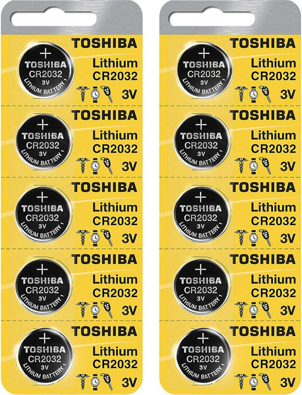 東芝 CR2032 3V 鋰幣 CMOS 電池（2030 年到期）（零售包裝）（零售包裝） 