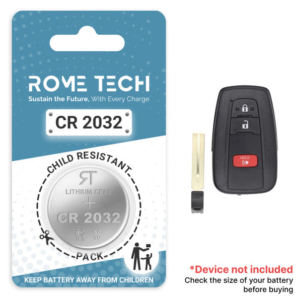 Replacement Battery for Key Fob - Toyota C-HR 2018-2022